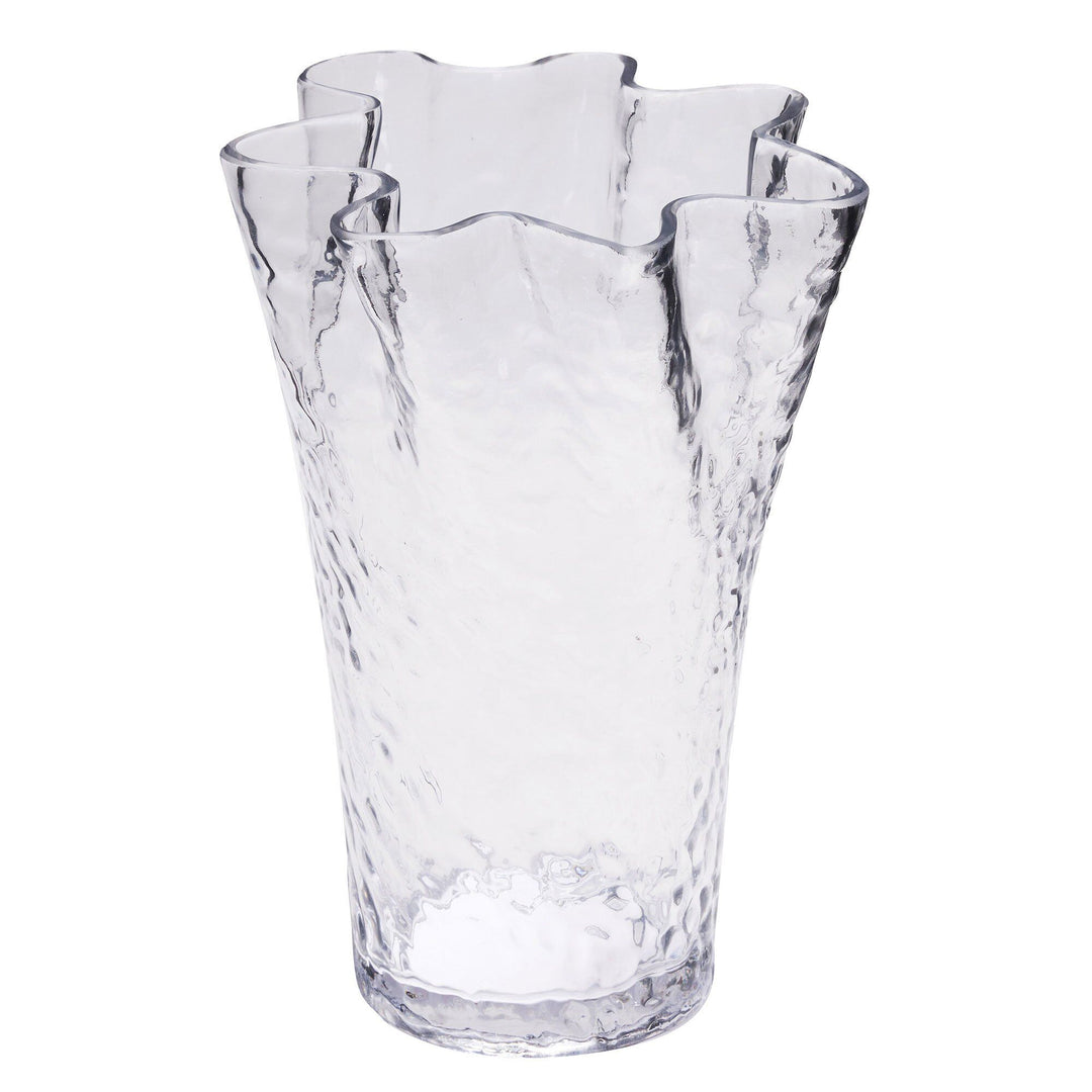 Hübsch Hübsch Ruffle vase, klar ❤ vinkelbillede (Vase)