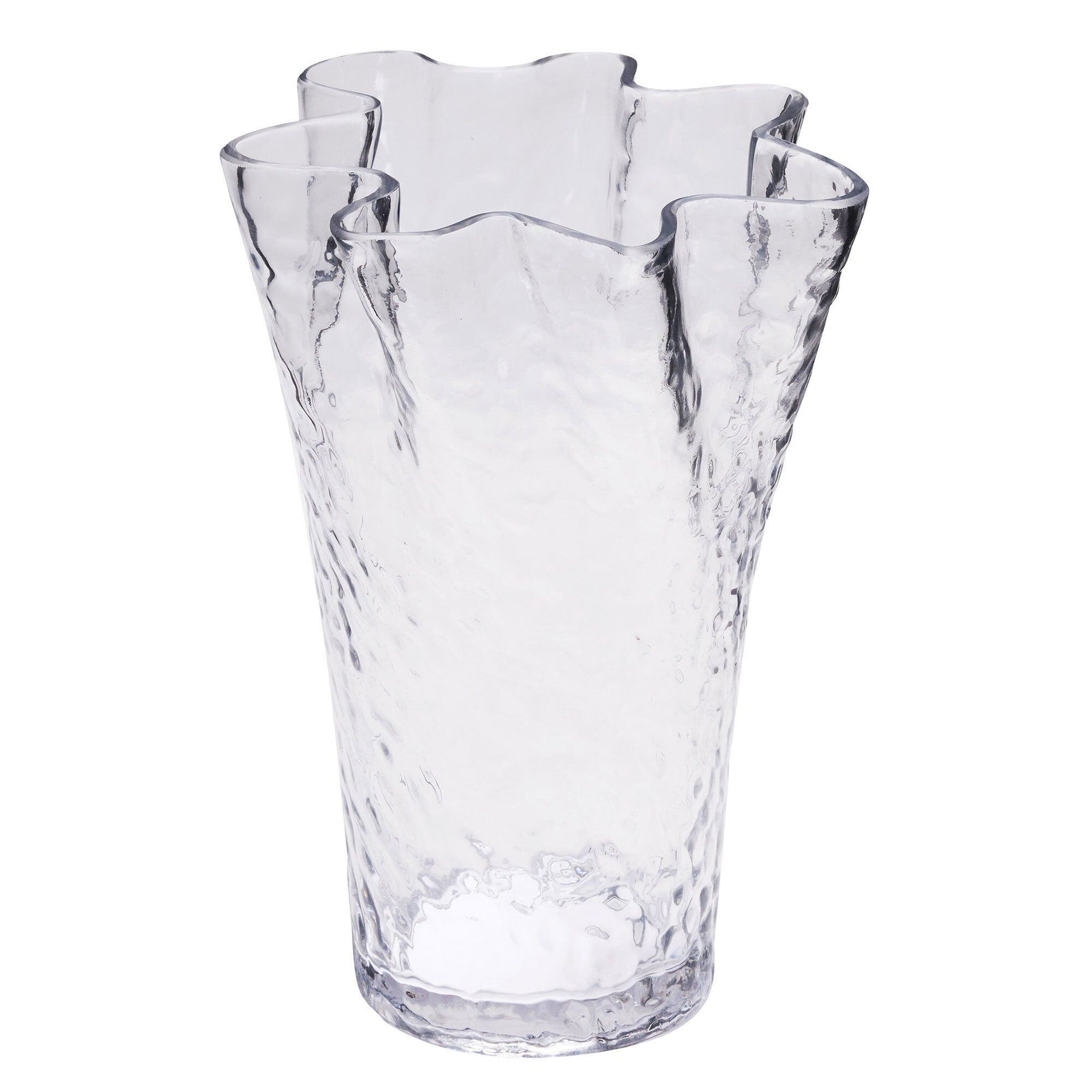 Hübsch Hübsch Ruffle vase, klar ❤ vinkelbillede (Vase)