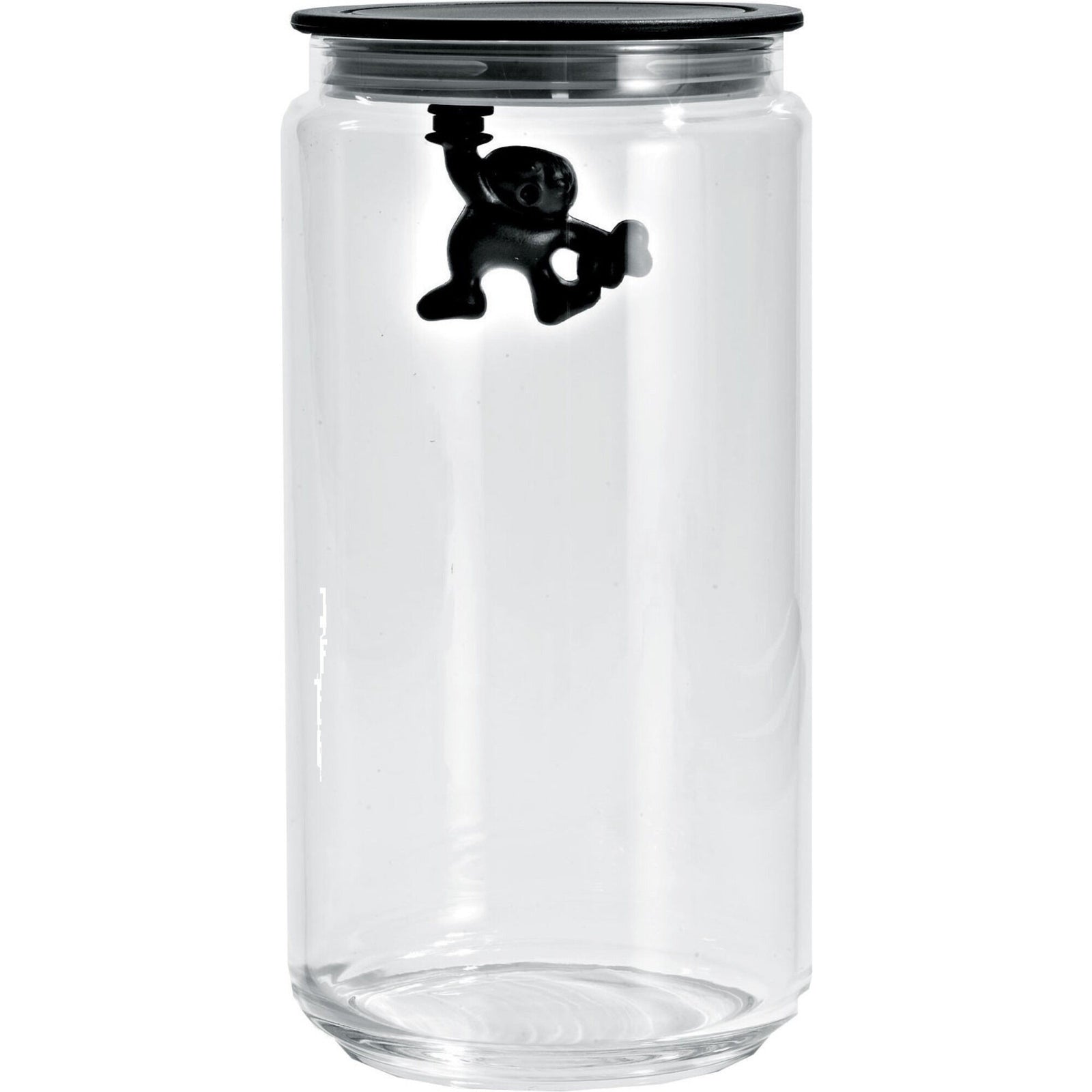 Alessi Alessi Gianni glaskrukke med låg, 140 cl., sort ❤ produktfoto (Glasbeholder)