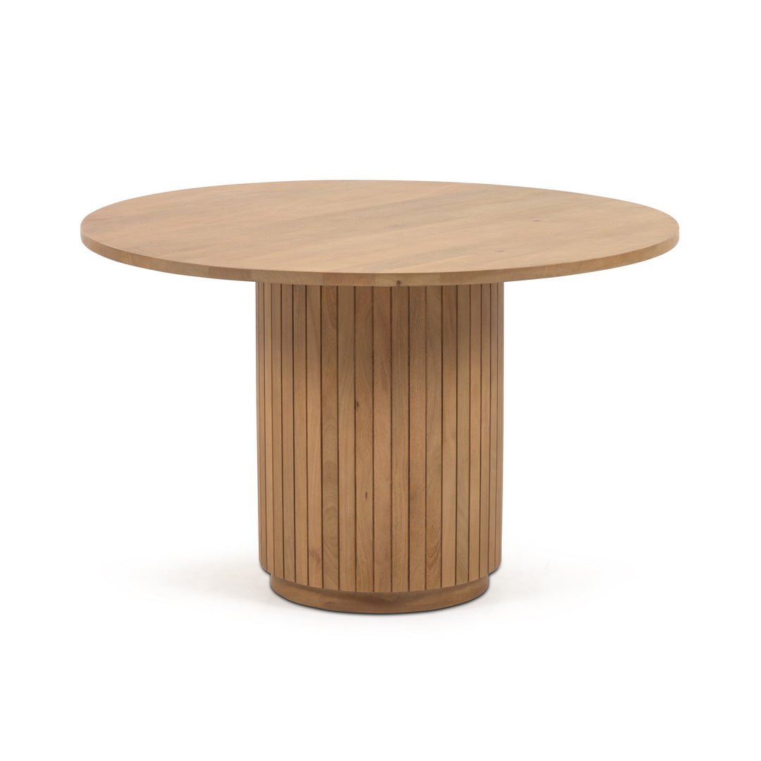 KAVE HOME Licia spisebord rund natur mangotræ Ø120