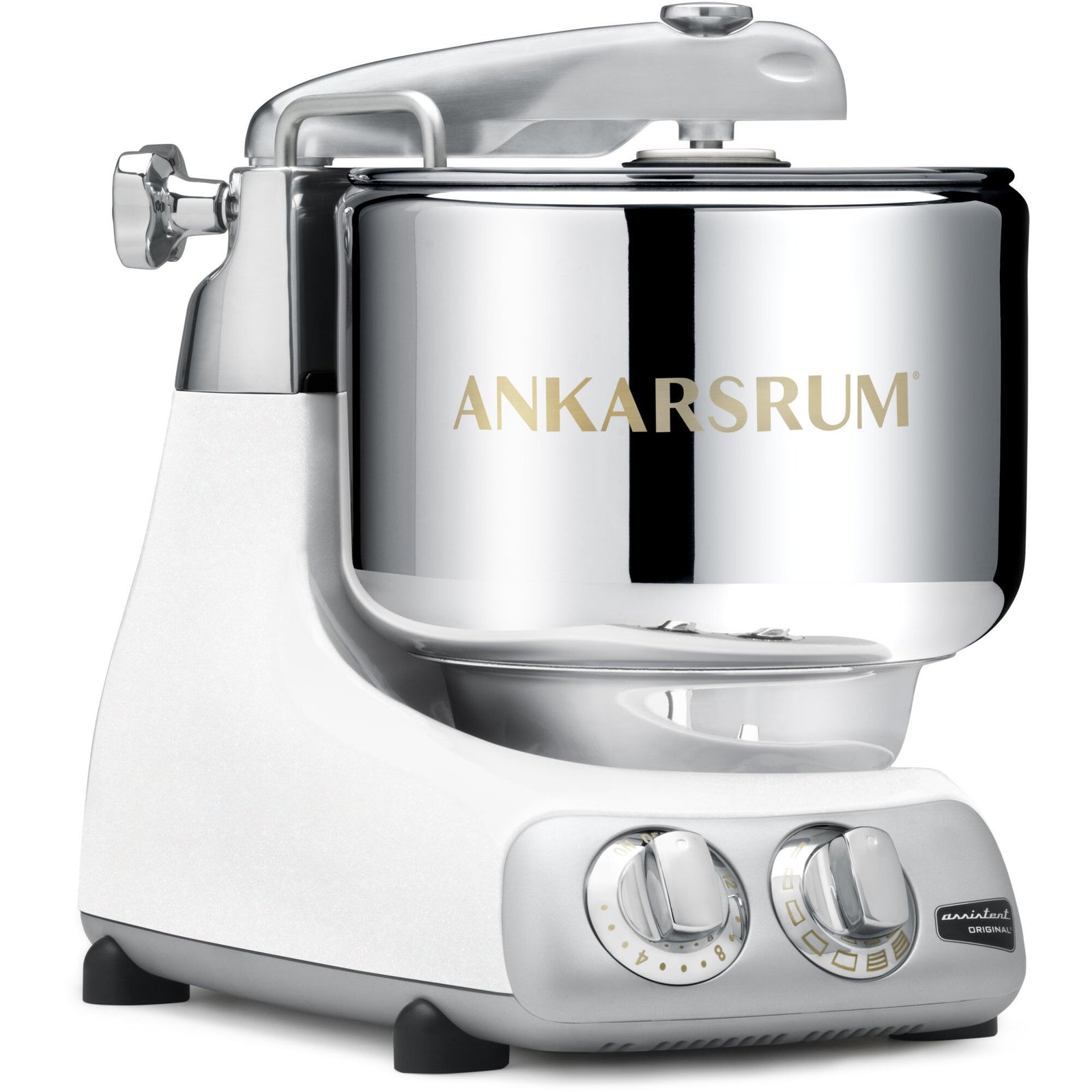 Ankarsrum Ankarsrum AKM 6230 køkkenmaskine blank hvid – close-up (Røremaskiner)