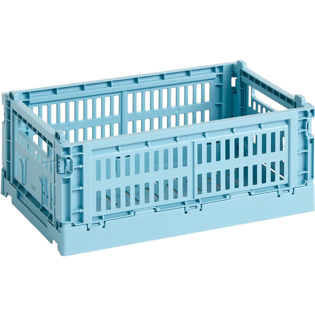 Hay Hay Colour Crate opbevaringskasse, small, light blue ❤ frontbillede (Opbevaringsboks)