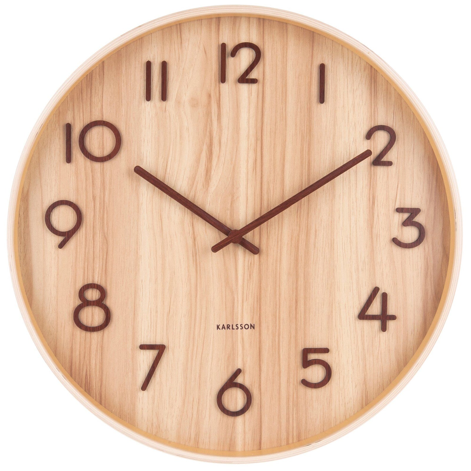 Karlsson Karlsson Pure vægur 60 cm, light wood ❤ produktbillede i kategorien Vægur