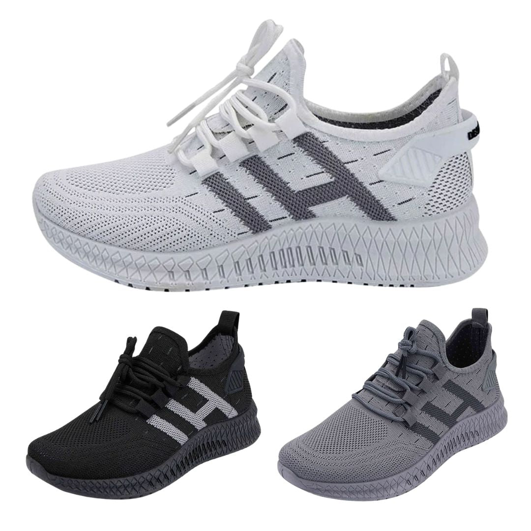 Produktbillede af Køb Løbesko/Sneakers til mænd åndbare og stødabsorberende Gråt / 43 på tilbud
