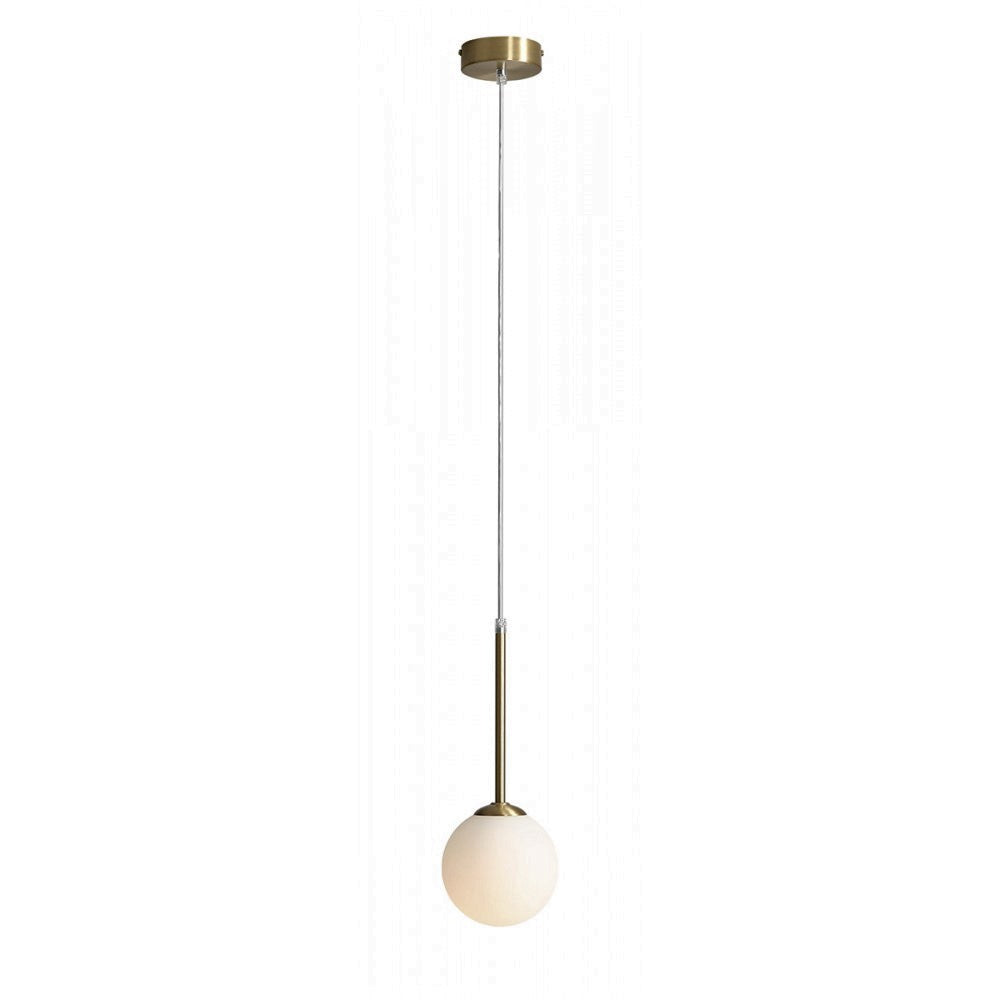 Produktbillede af Stick Loftlampe i messing og glas ø 14 cm. kuppel på tilbud i høj kvalitet