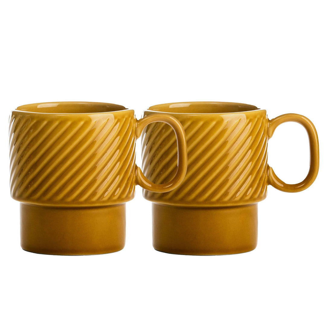 Sagaform Sagaform Coffee & More kaffekrus 2-pak, gul – billede i brug (Krus)