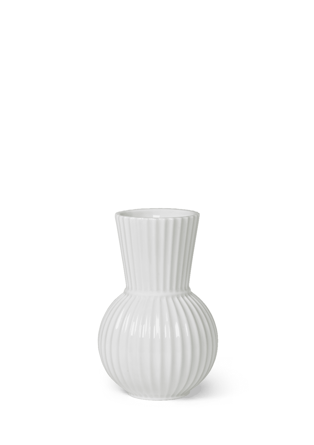 Produktbillede af Lyngby Porcelæn Lyngby Tura Vase H18 cm hvid porcelæn i premium kvalitet