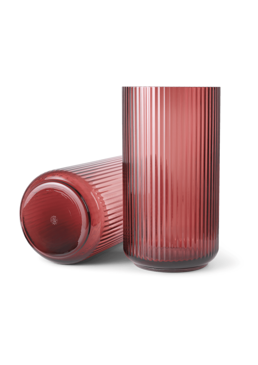 Produktbillede af Lyngby Porcelæn Lyngby Vase H38 cm burgundy rød mundblæst glas i premium kvalitet