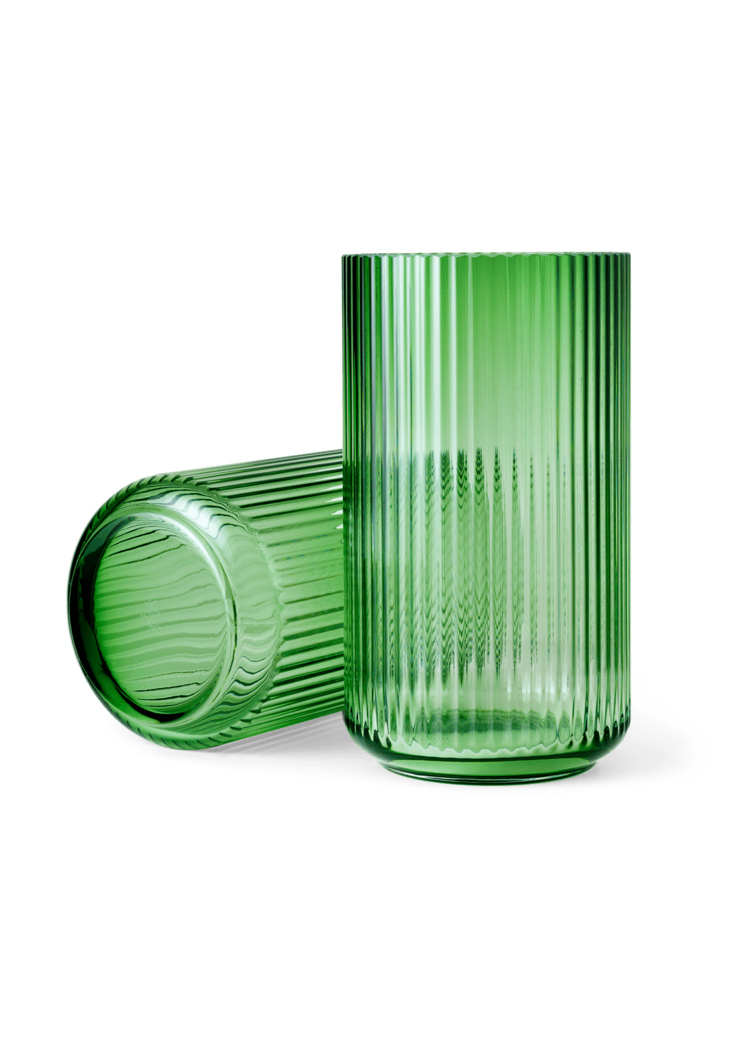 Produktbillede af Lyngby Porcelæn Lyngby Vase H31 cm copenhagen green mundblæst glas i premium kvalitet