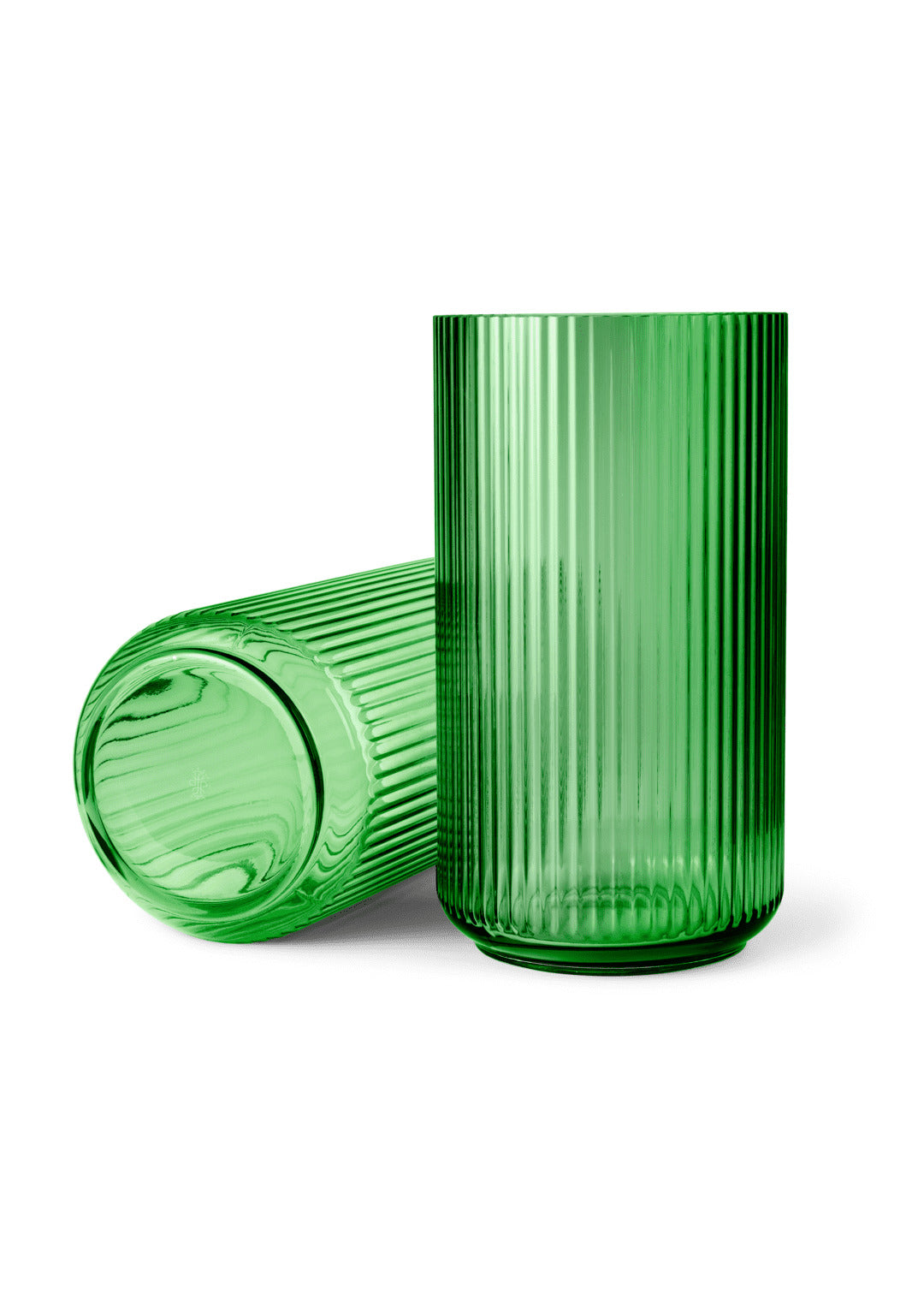 Produktbillede af Lyngby Porcelæn Lyngby Vase H38 copenhagen green mundblæst glas i premium kvalitet