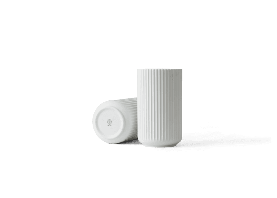 Produktbillede af Lyngby Porcelæn Lyngby Vase H25 cm mat hvid porcelæn i premium kvalitet