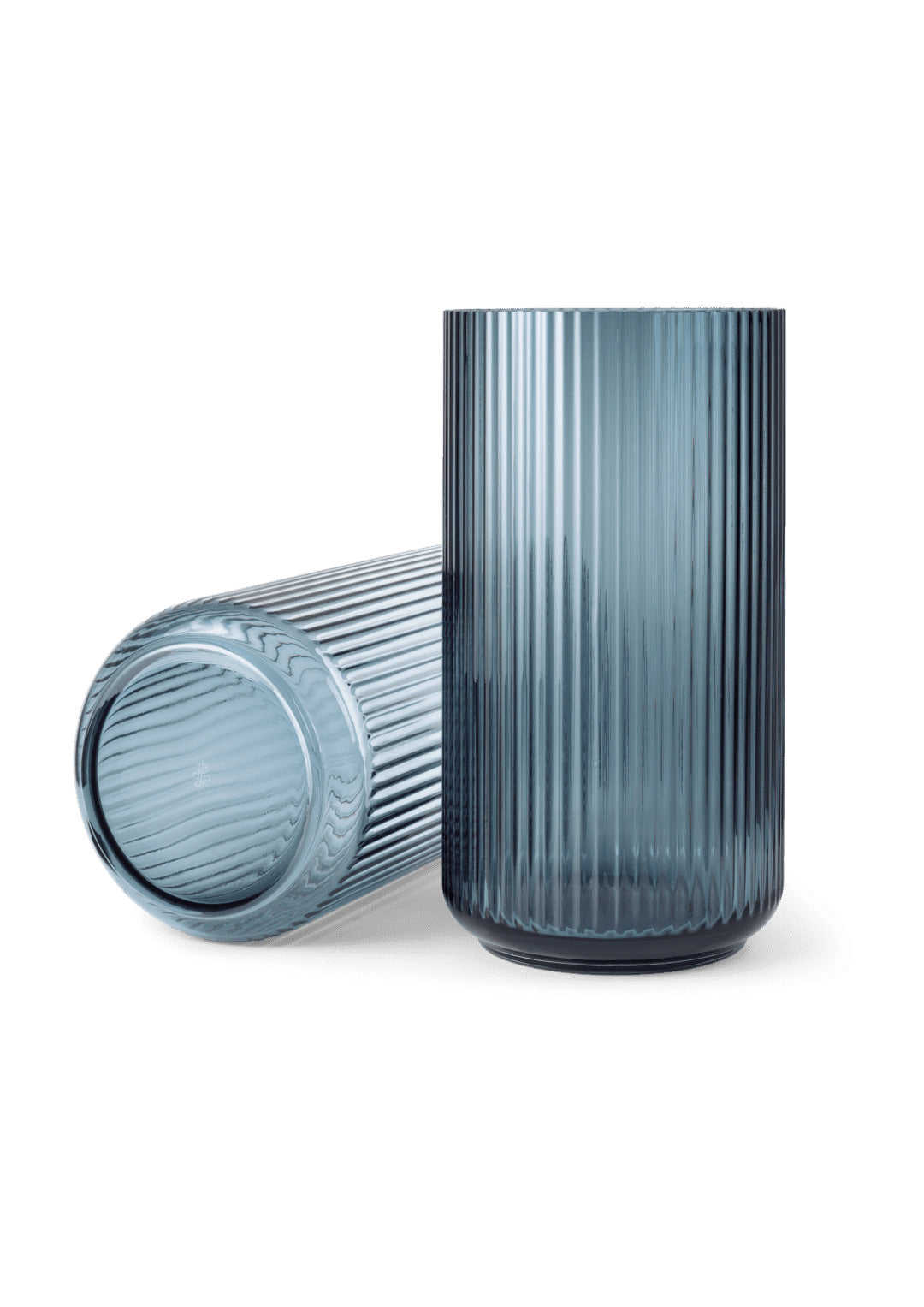 Produktbillede af Lyngby Porcelæn Lyngby Vase H38 midnight blue mundblæst glas i premium kvalitet