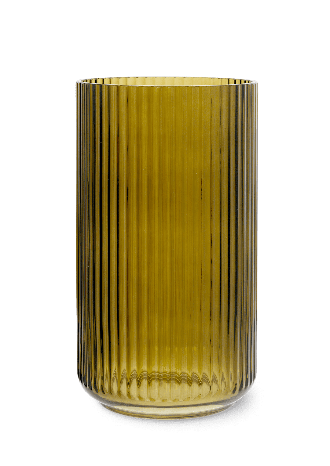 Produktbillede af Lyngby Porcelæn Lyngby Vase H31 cm olivengrøn mundblæst glas i premium kvalitet