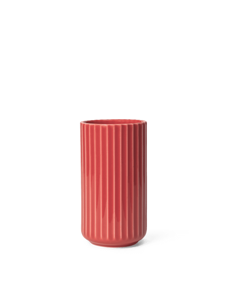 Produktbillede af Lyngby Porcelæn Lyngbyvase H15,5 rød porcelæn i premium kvalitet