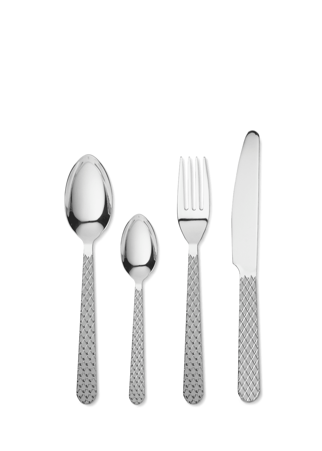 Produktbillede af Lyngby Porcelæn Rhombe Bestiksæt stål 16 stk. i premium kvalitet