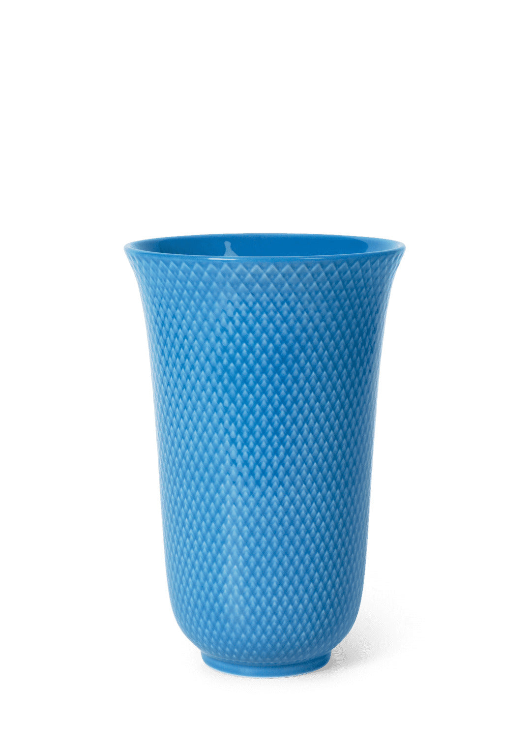 Produktbillede af Lyngby Porcelæn Rhombe Color Vase H20 cm blå i premium kvalitet