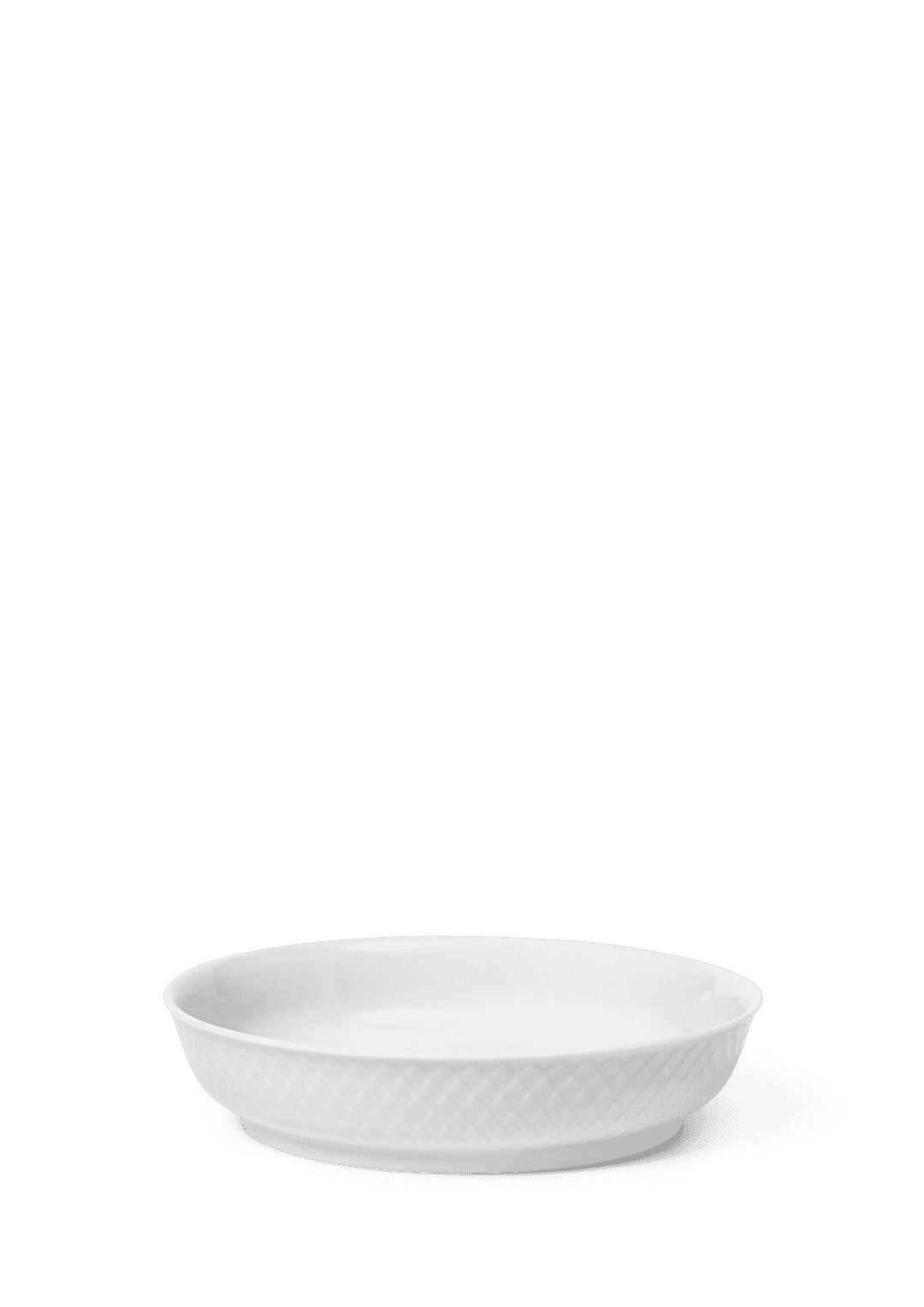 Produktbillede af Lyngby Porcelæn Rhombe Desserttallerken Ø16 cm hvid i premium kvalitet