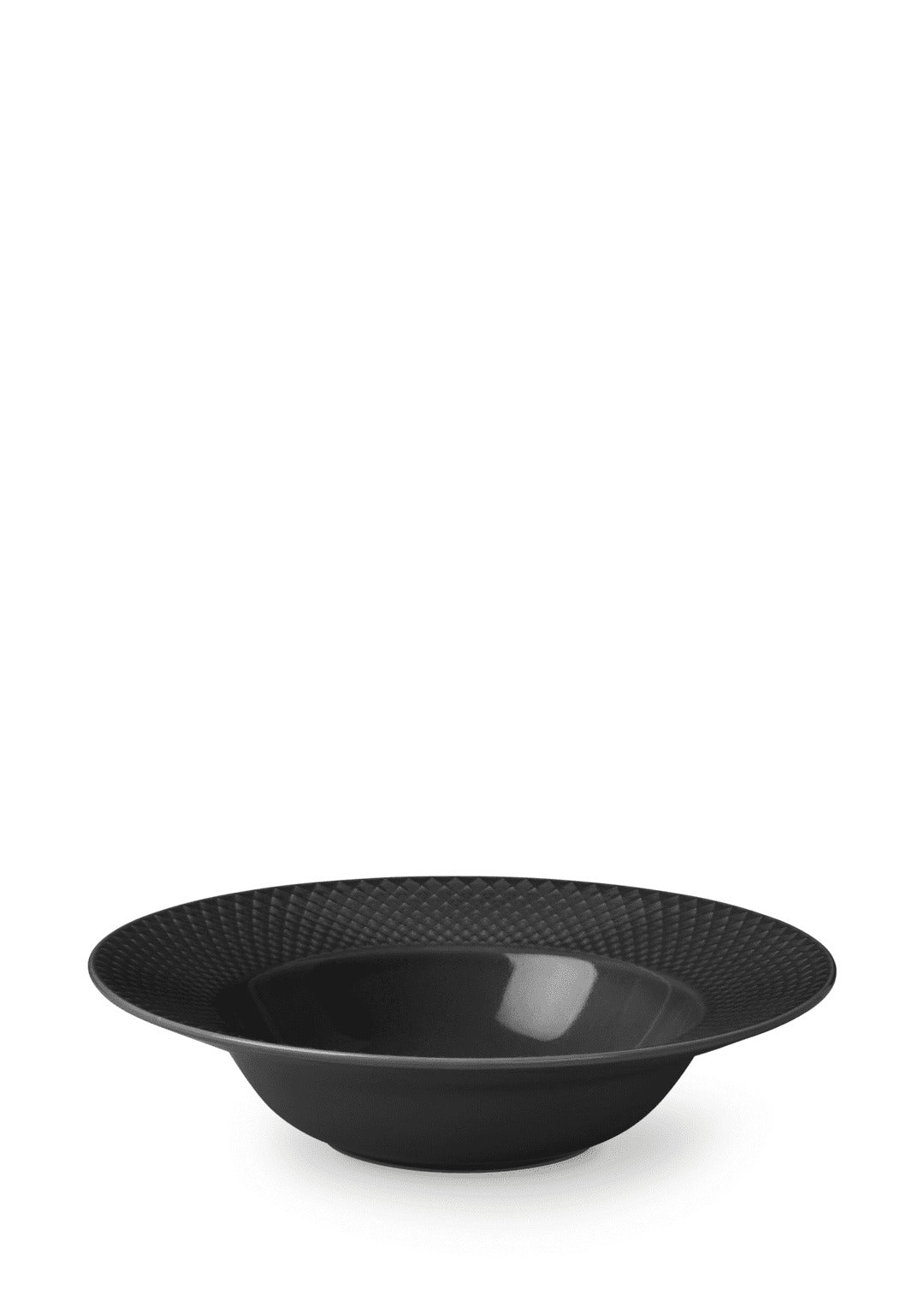 Produktbillede af Lyngby Porcelæn Rhombe Earth Dyb tallerken Ø24.5 cm slate i premium kvalitet