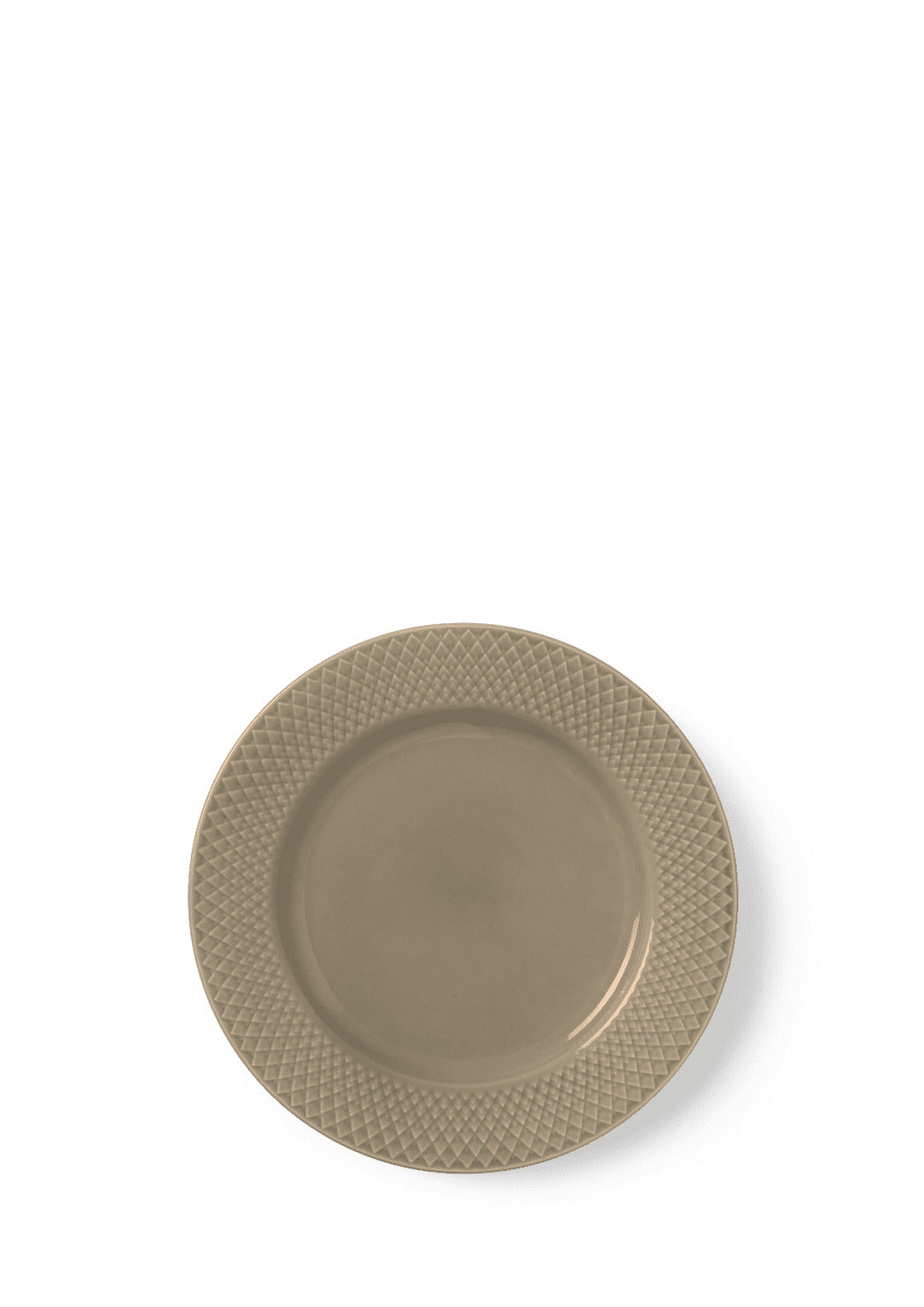 Produktbillede af Lyngby Porcelæn Rhombe Earth Frokosttallerken Ø23 cm clay i premium kvalitet
