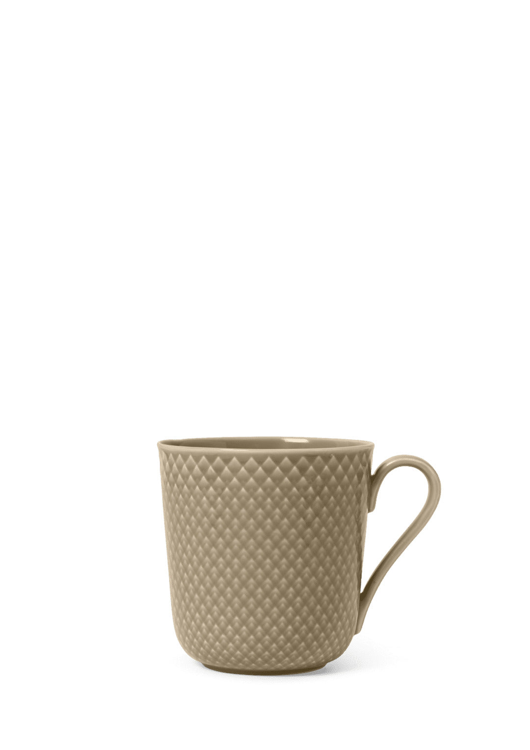 Produktbillede af Lyngby Porcelæn Rhombe Earth Krus med hank 39 cl clay i premium kvalitet