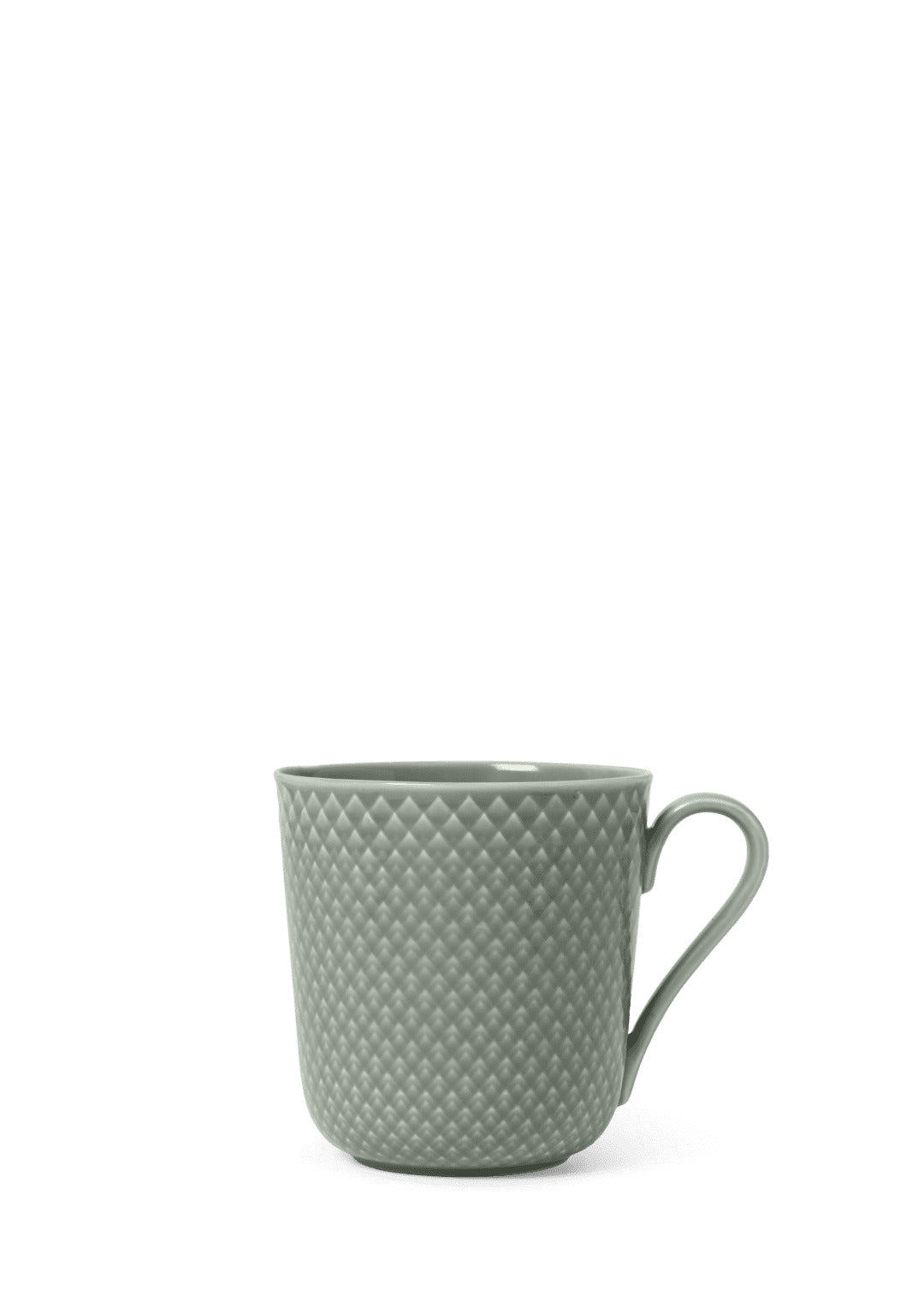 Produktbillede af Lyngby Porcelæn Rhombe Earth Krus med hank 39 cl moss i premium kvalitet