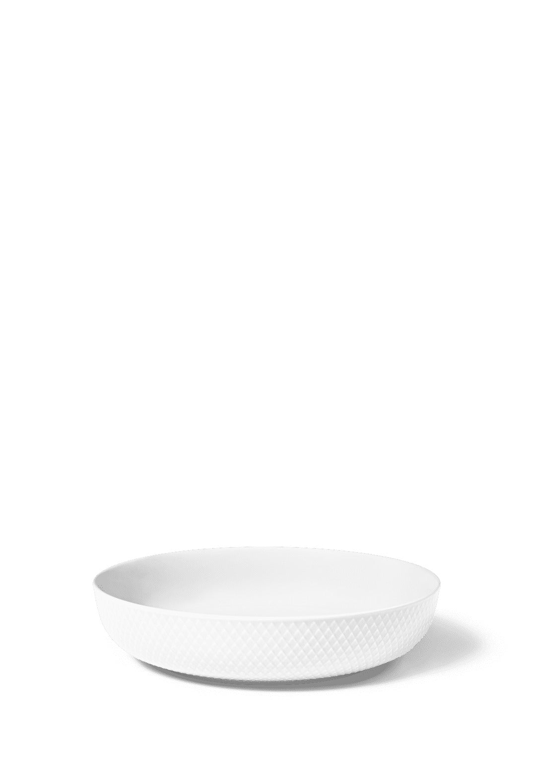 Produktbillede af Lyngby Porcelæn Rhombe Serveringsskål Ø28.5 cm hvid i premium kvalitet