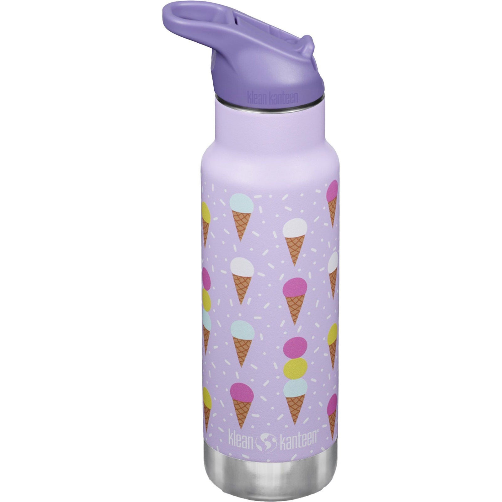 Klean kanteen Klean kanteen Kid Narrow Flip Sport Vandflaske 355 ml, Ice Cream – frontbillede (Termokande)