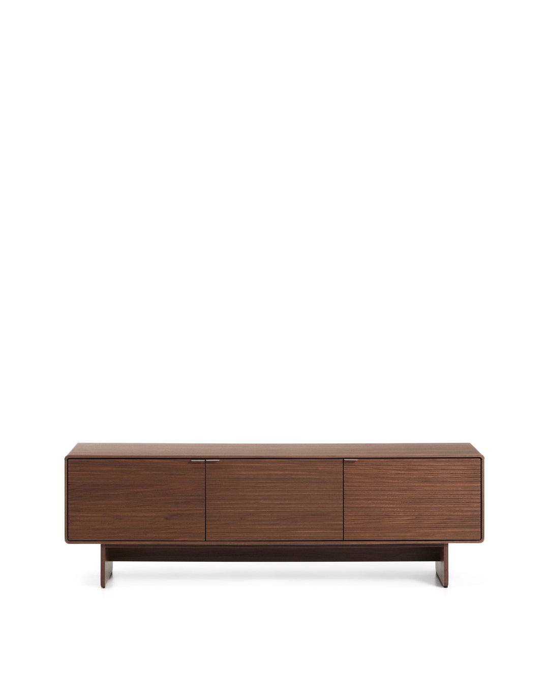 KAVE HOME Norlen TV-bord m. 3 låger og 3 hylder brun valnøddefiner 150x40