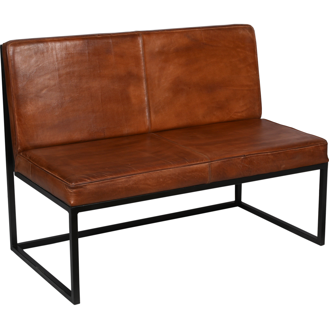 Produktbillede af TRADEMARK LIVING PERRY LOUNGESOFA LÆDER 120 i premium kvalitet