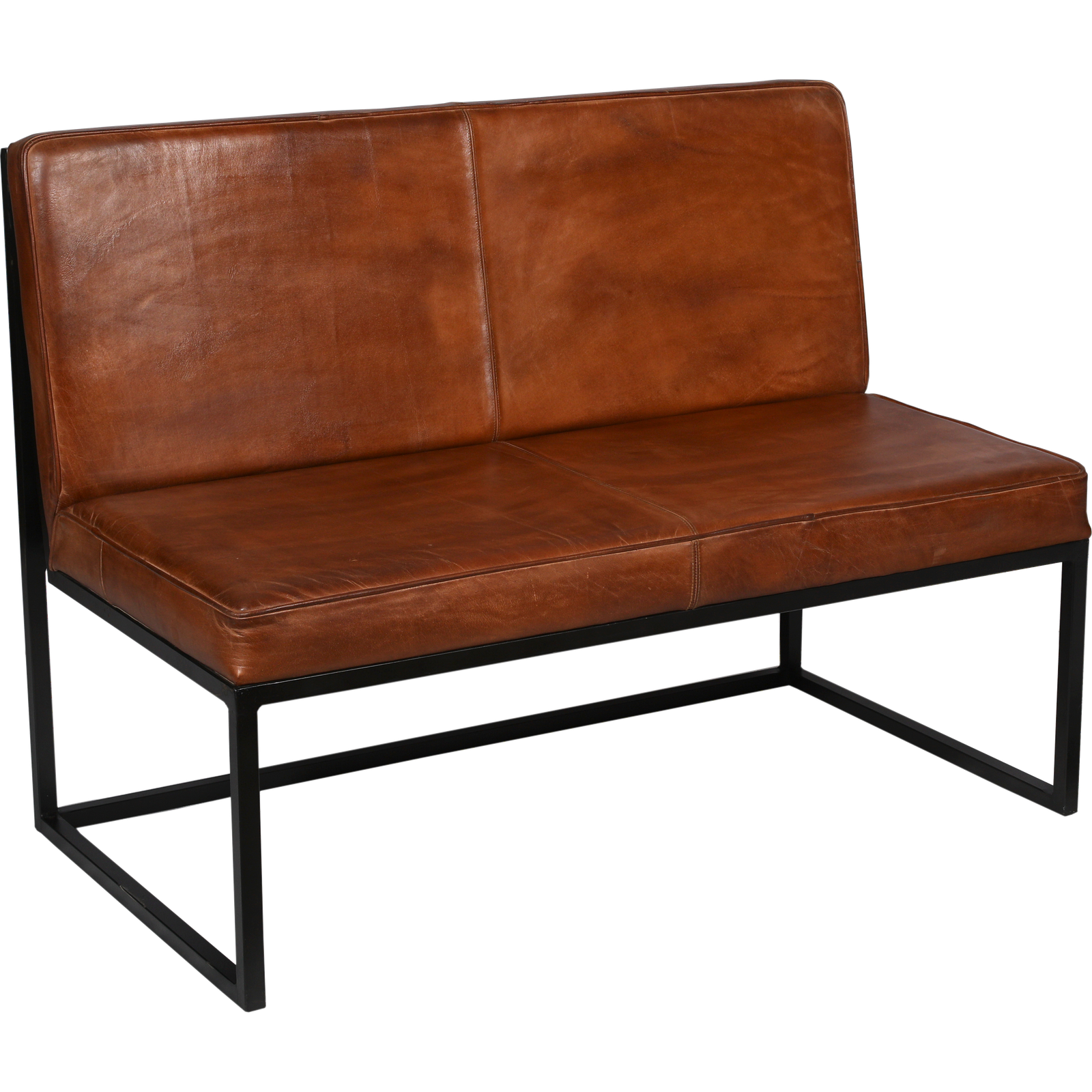 Produktbillede af TRADEMARK LIVING PERRY LOUNGESOFA LÆDER 120 i premium kvalitet