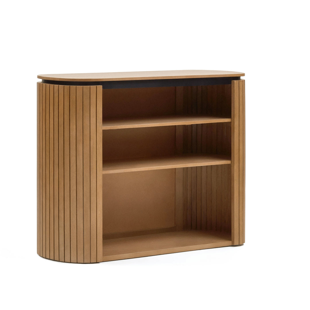KAVE HOME Licia bogreol m. 2 hylder natur mangotræ 120x45