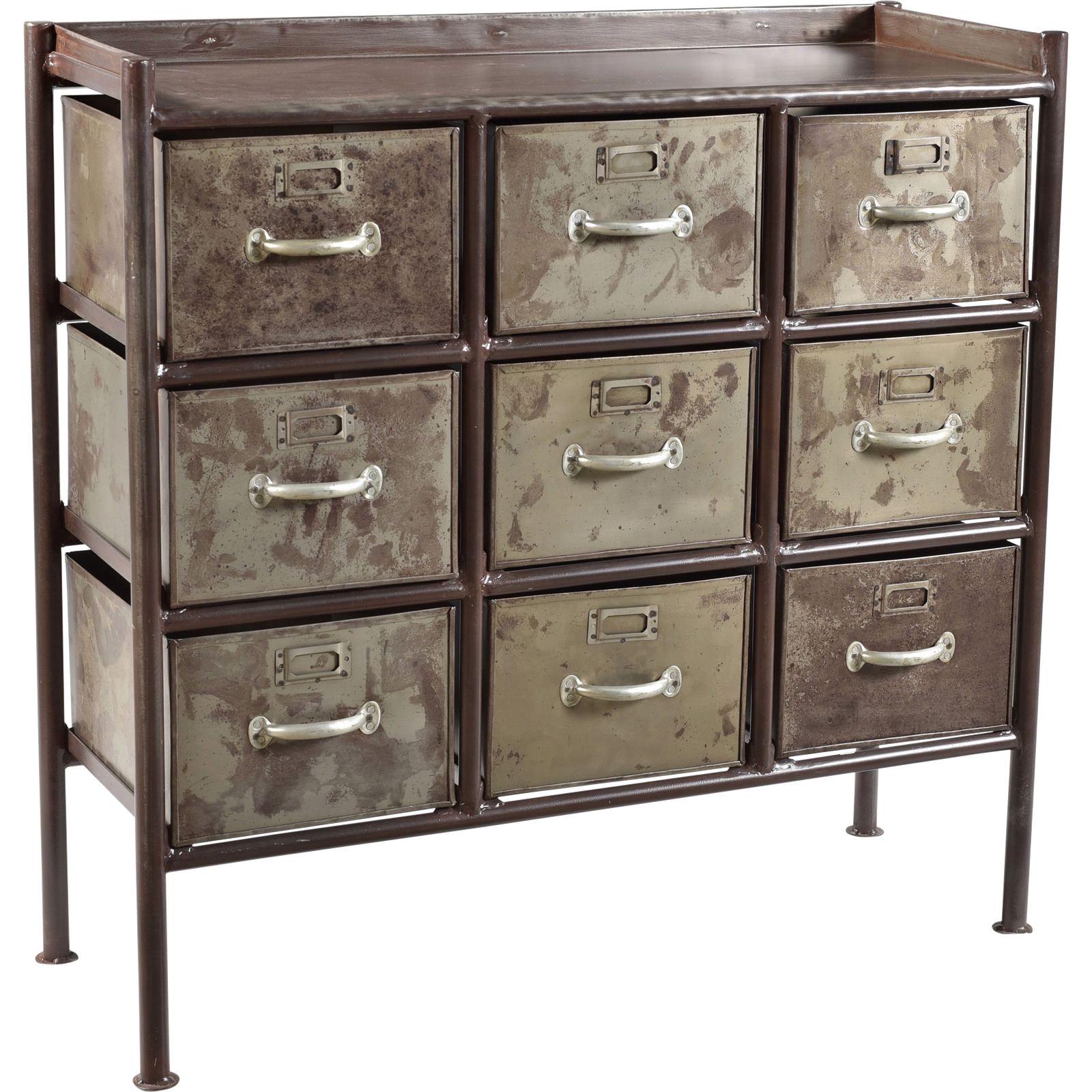 Produktbillede af TRADEMARK LIVING KABINET RÅT DESIGN 9 SKUFFER 87 i premium kvalitet