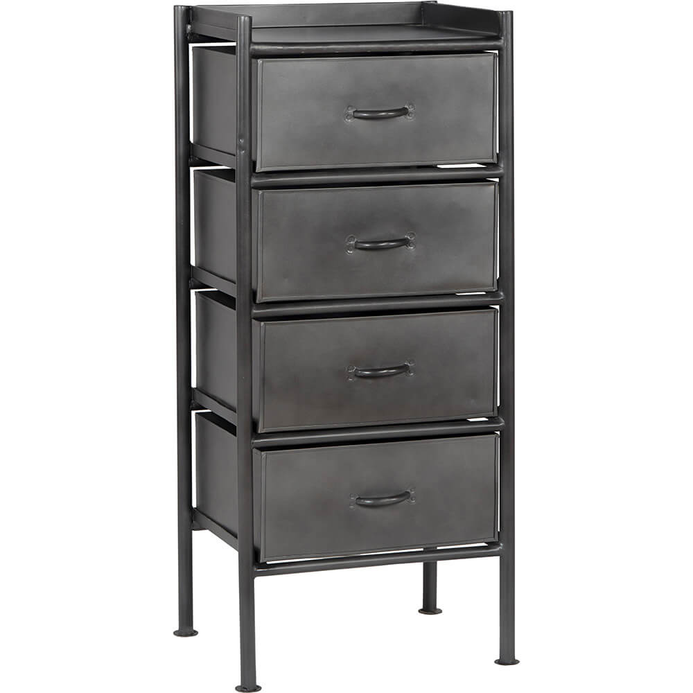 Produktbillede af TRADEMARK LIVING SAGA KOMMODE M/ 4 SKUFFER 105 i premium kvalitet