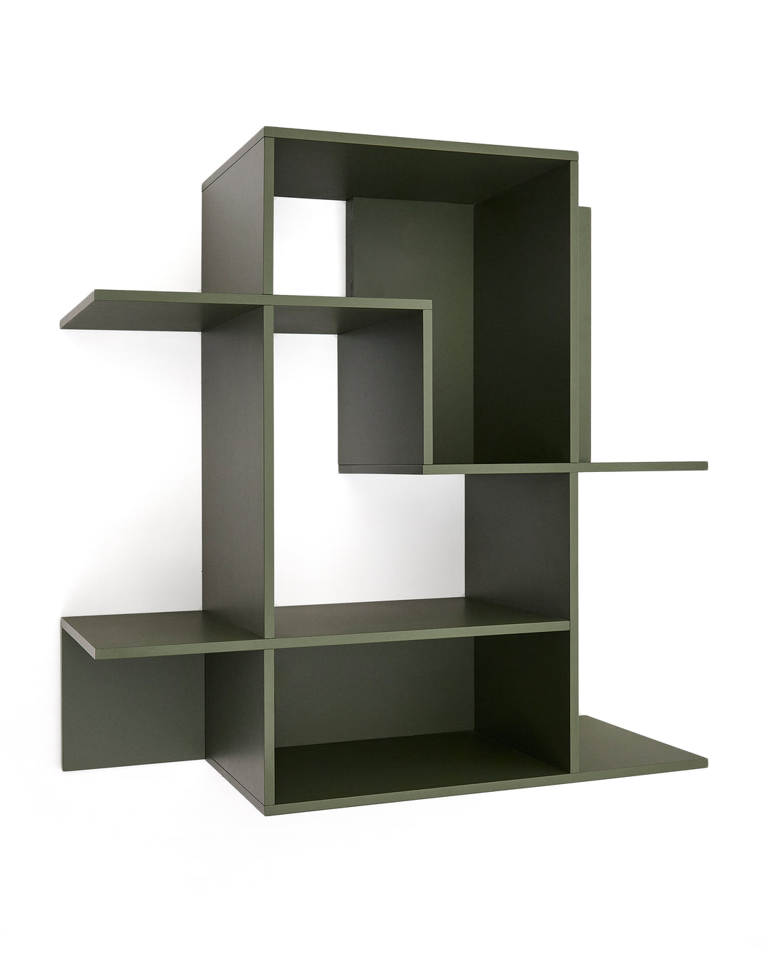 Produktbillede af KAVE HOME Ina modulopbygget vægreol grøn MDF 80x80 i premium kvalitet