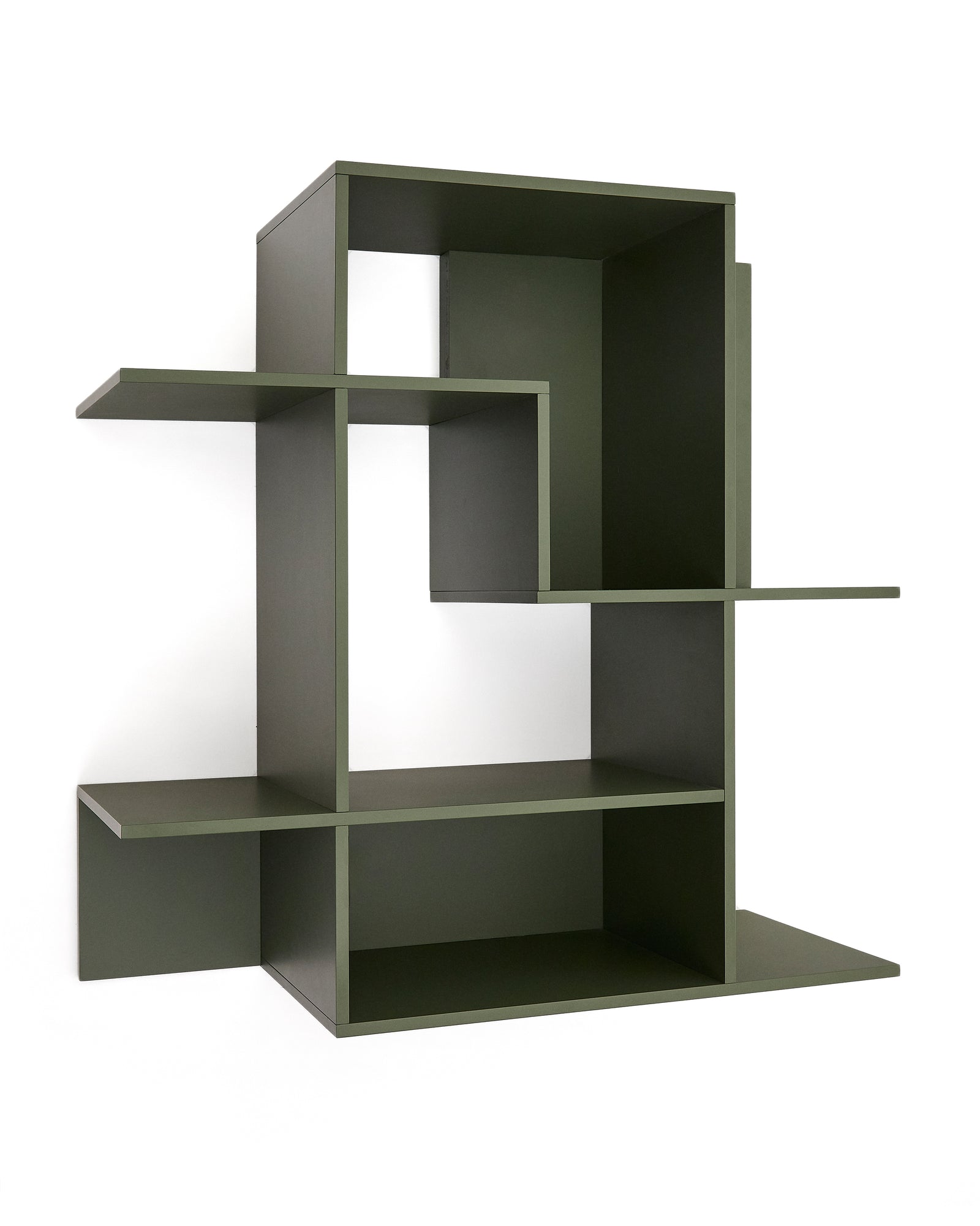 Produktbillede af KAVE HOME Ina modulopbygget vægreol grøn MDF 80x80 i premium kvalitet