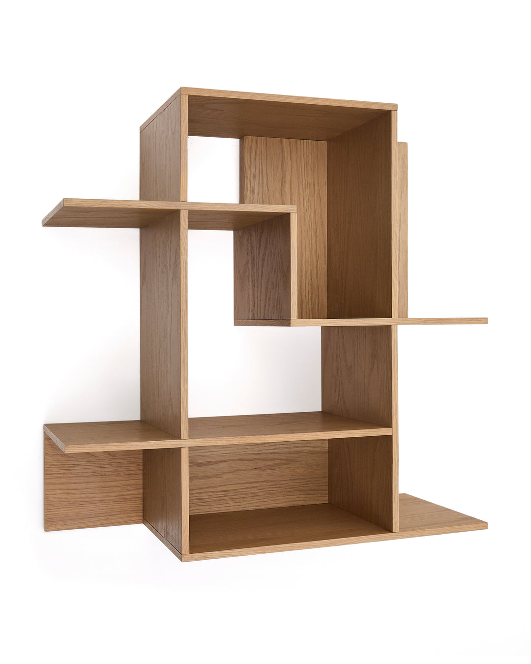 KAVE HOME Ina modulopbygget vægreol natur egetræsfinér 80x80