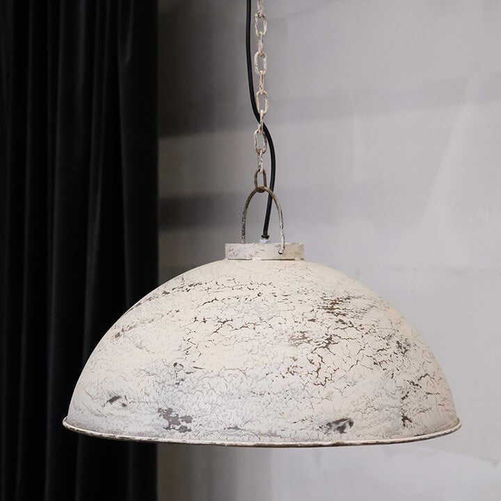 Produktbillede af Thormann pendel i antik hvid metal model large på tilbud i høj kvalitet
