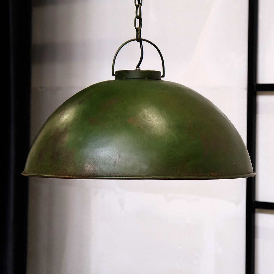 Produktbillede af Thormann pendel i antik grøn metal model large på tilbud i høj kvalitet