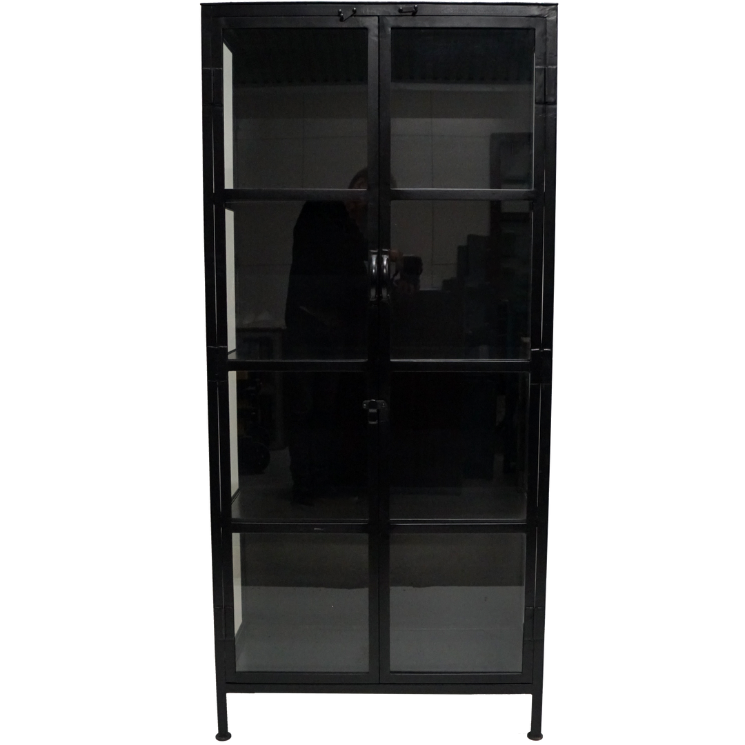 Produktbillede af TRADEMARK LIVING SPENCER KABINET JERN/GLAS 176 i premium kvalitet