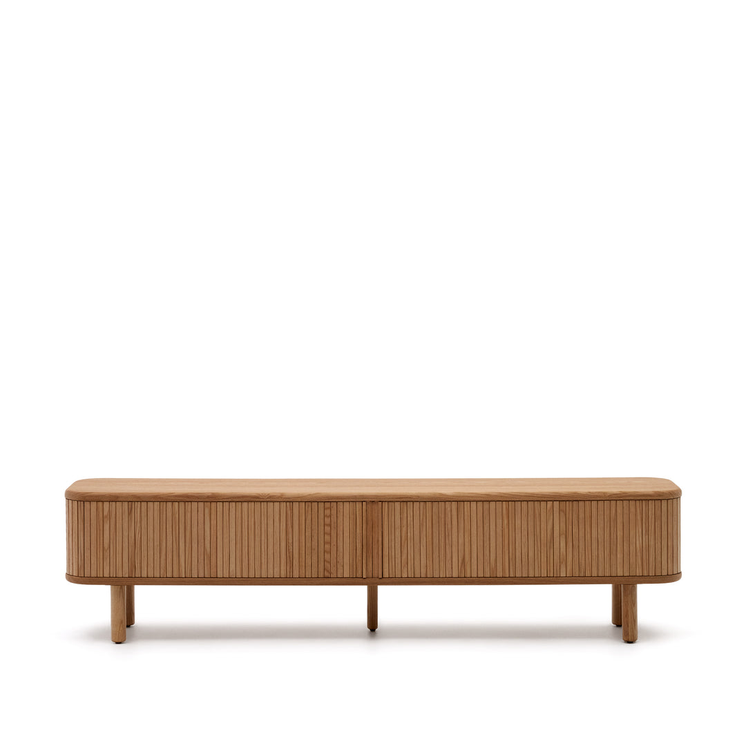 KAVE HOME Mailen TV-bord m. 2 låger natur askefinér 200x40