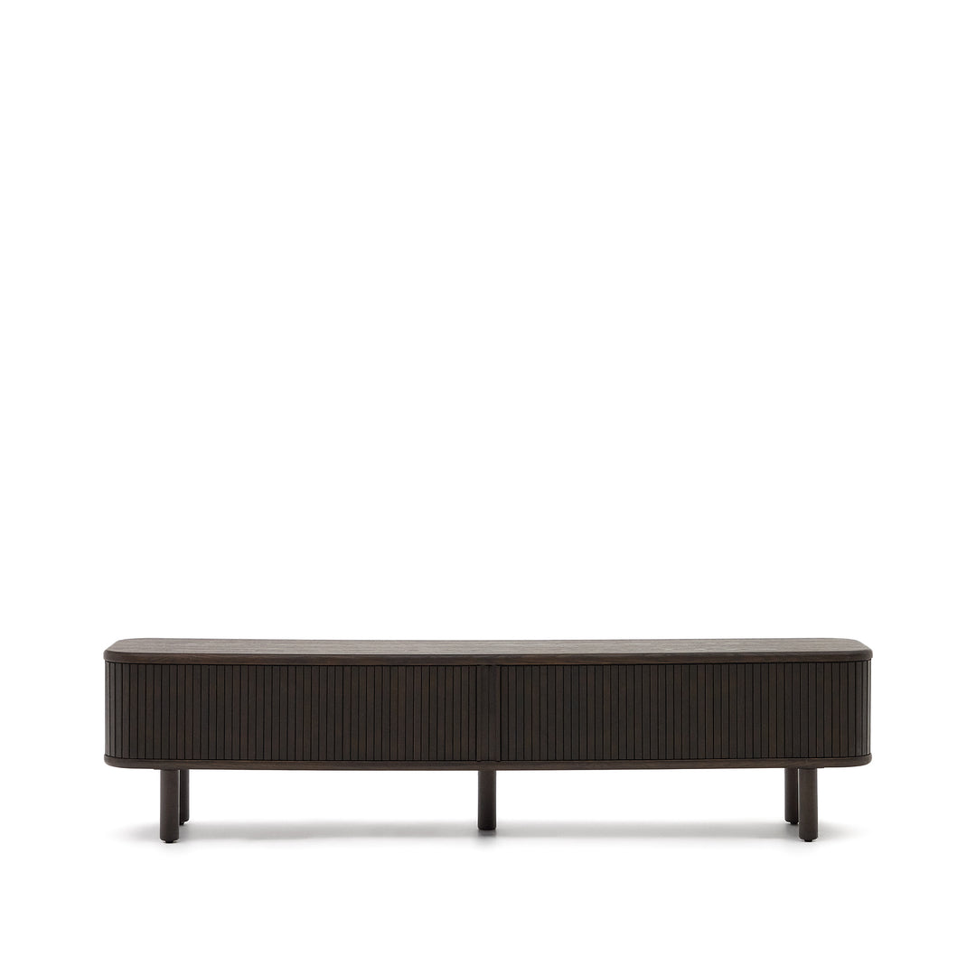 KAVE HOME Mailen TV-bord m. 2 låger mørk askefinér 200x40