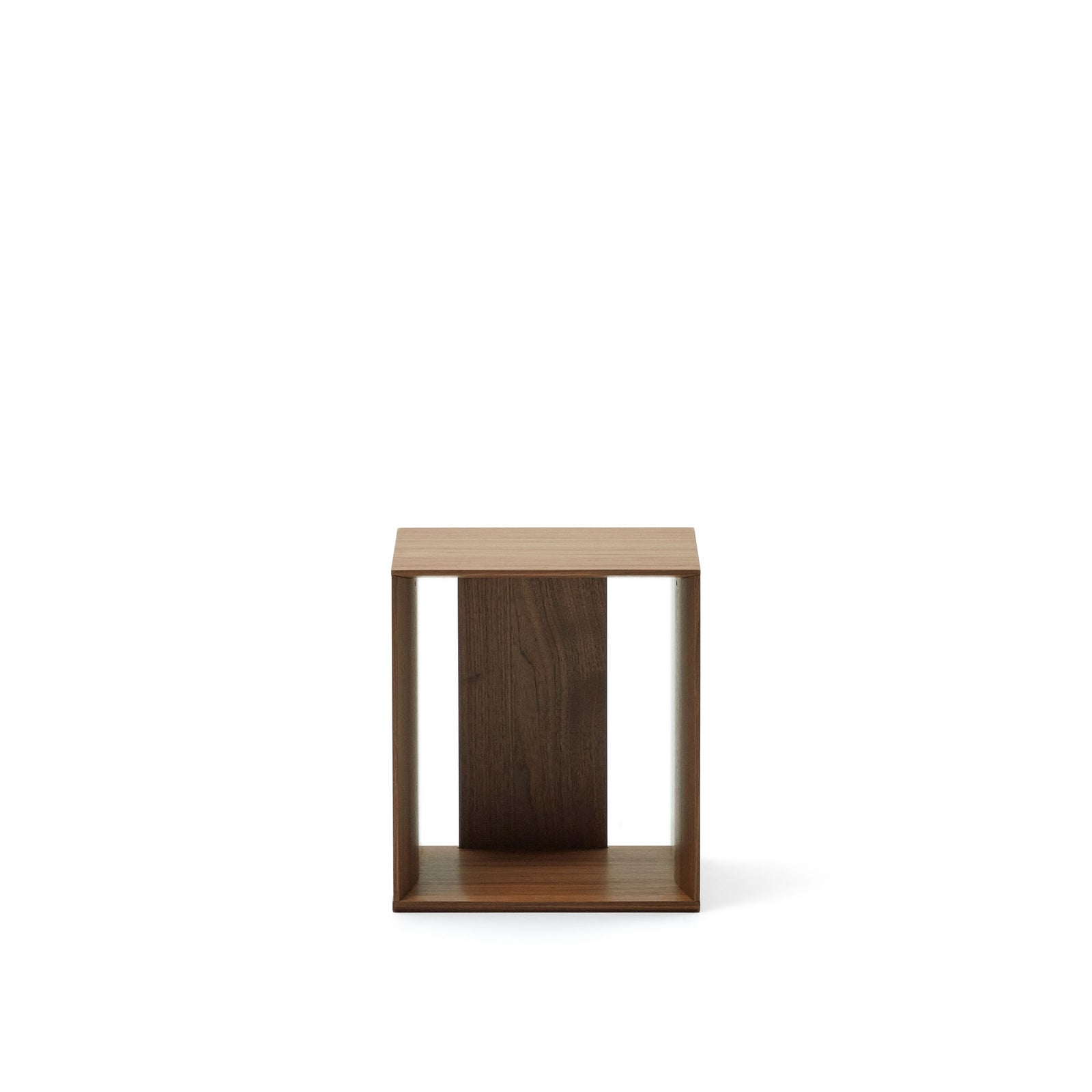 Produktbillede af KAVE HOME Litto lille hylde modul rektangulær brun valnøddefinér 34x38 i premium kvalitet