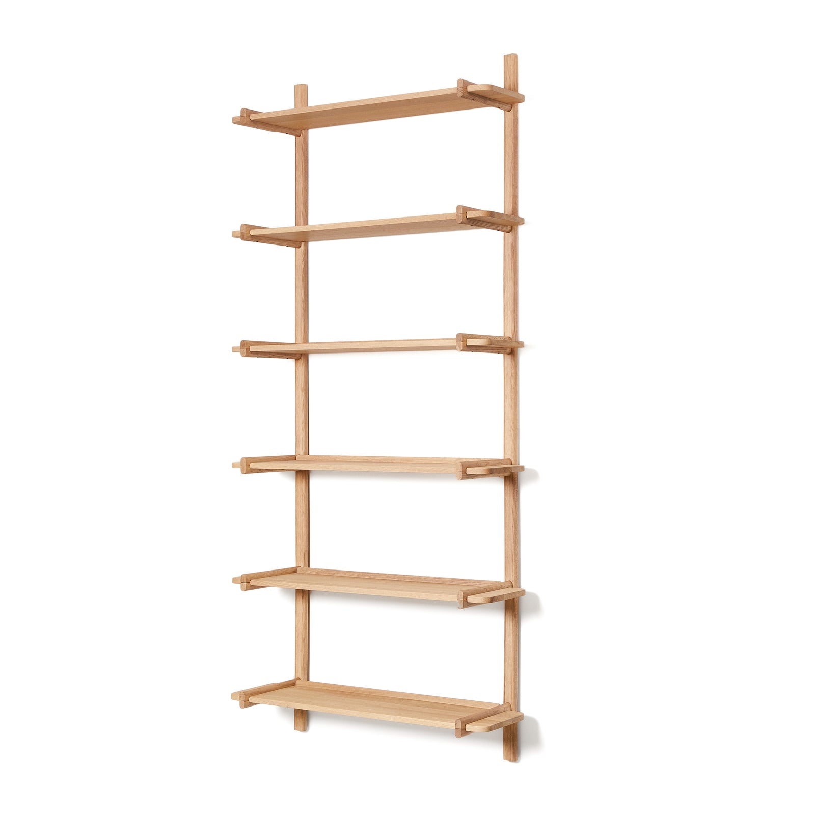 Produktbillede af KAVE HOME Sitra modul reol m. 6 massive egetræshylder natur egetræ 90cm i premium kvalitet