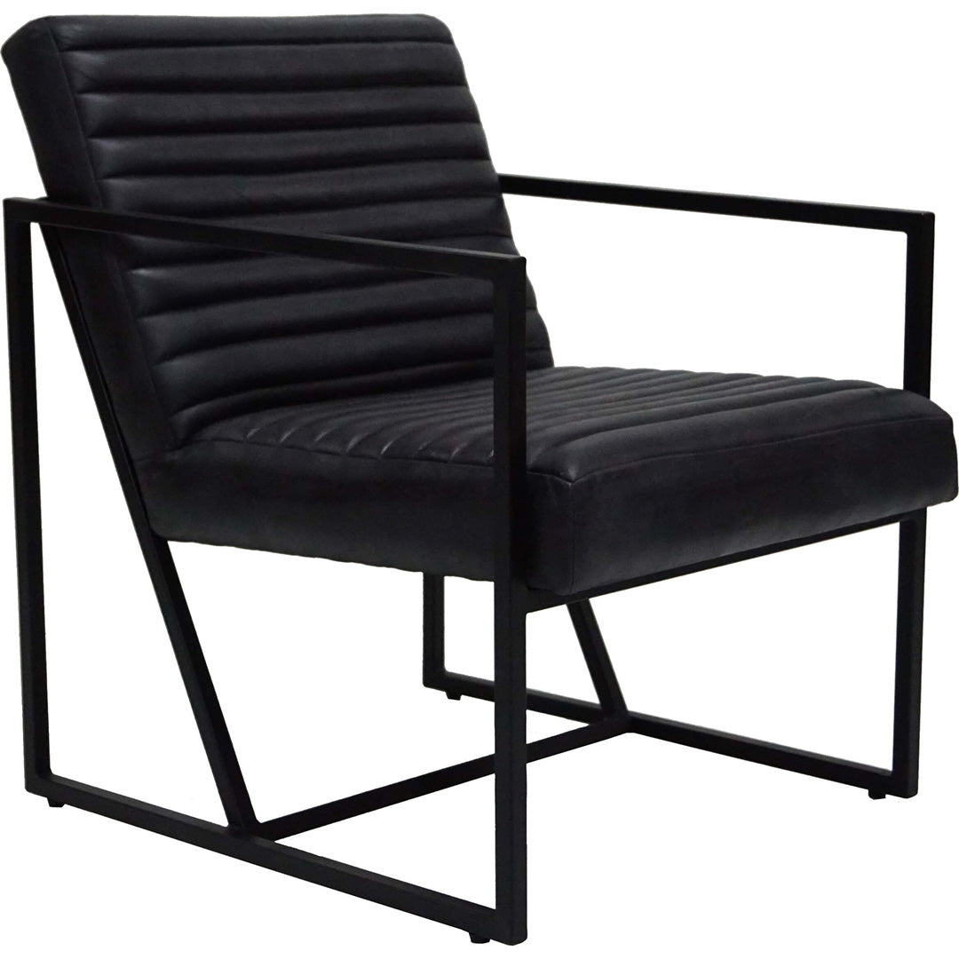 Produktbillede af TRADEMARK LIVING TENDER LOUNGESTOL SORT 78 i premium kvalitet