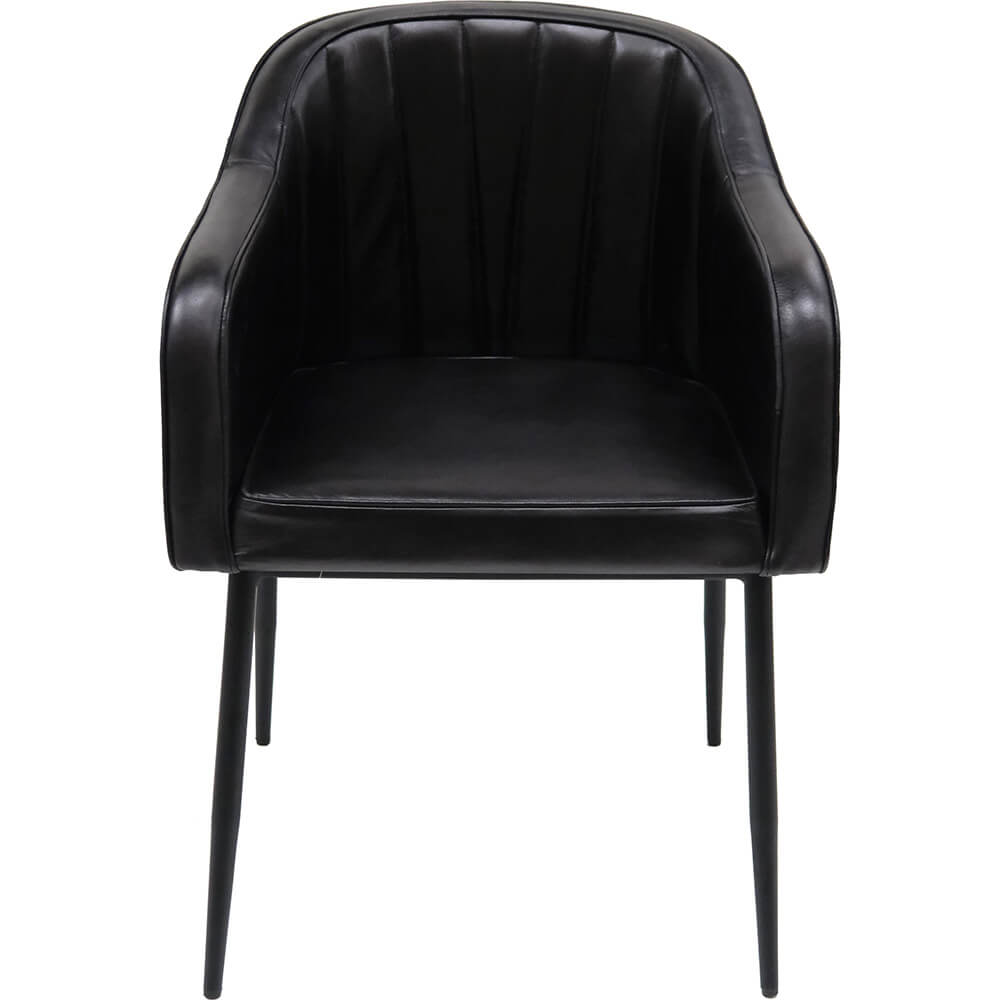 Produktbillede af TRADEMARK LIVING QUEENS SPISEBORDSSTOL SORT 84 i premium kvalitet