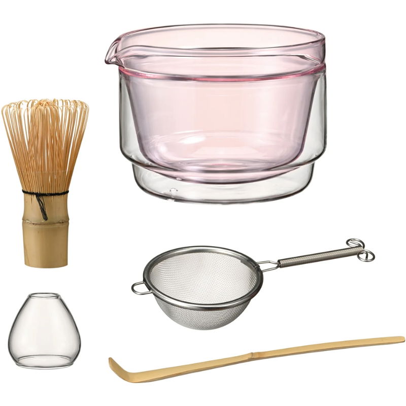 Produktbillede af Matcha-sæt Pink Hario på tilbud i premium kvalitet