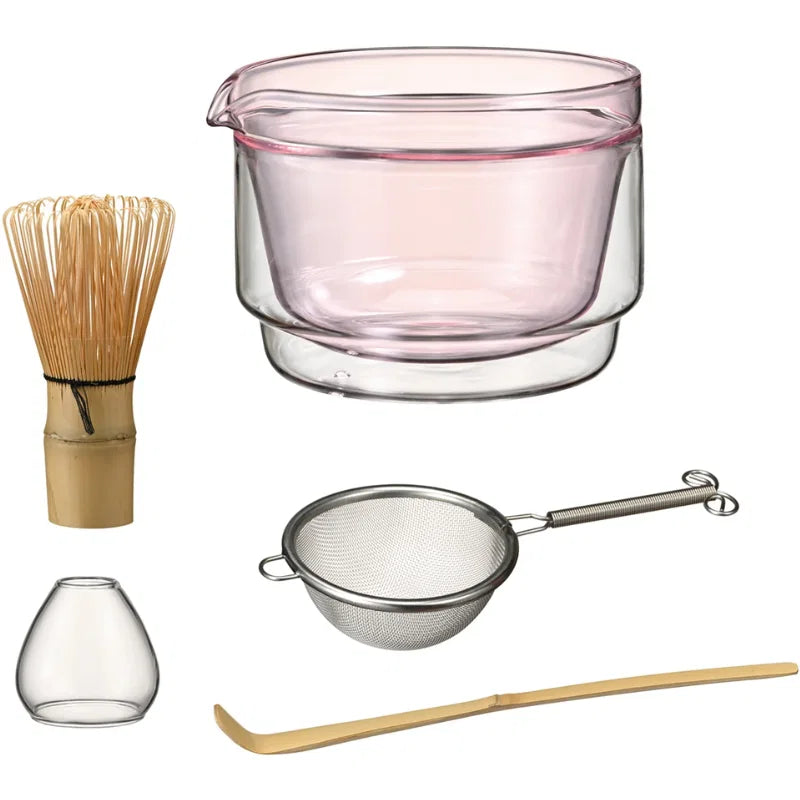Matcha-sæt Pink Hario