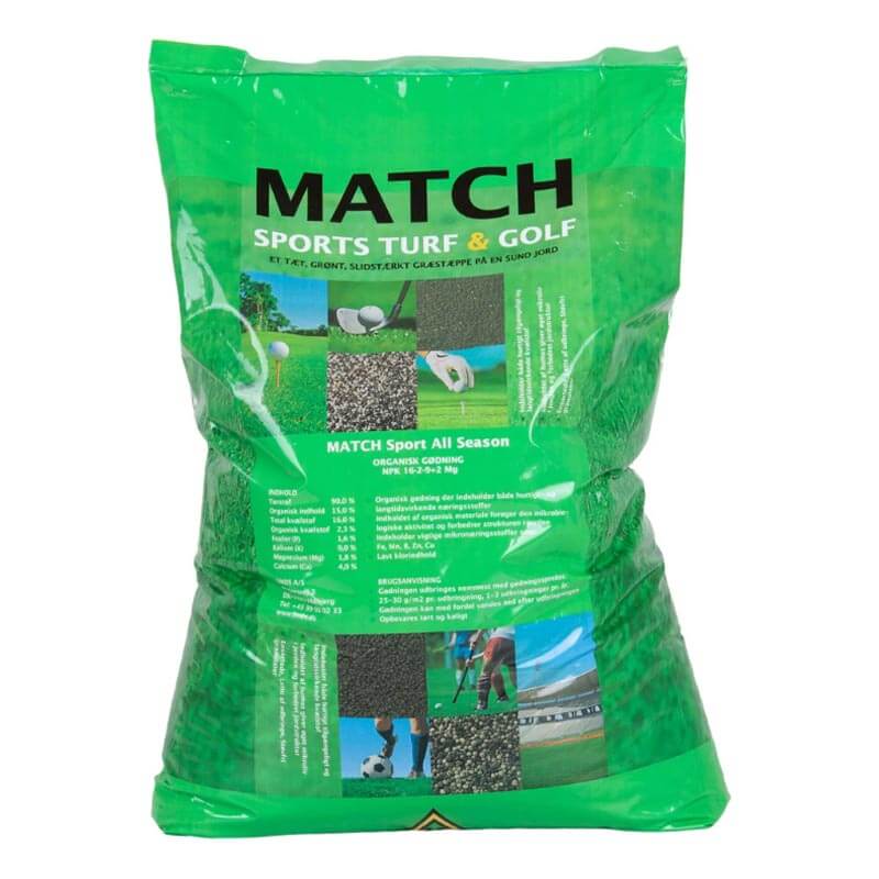 Produktbillede af Gødning MEMON Match Sport 16-2-9 + 2,4 Mg organic på tilbud i høj kvalitet
