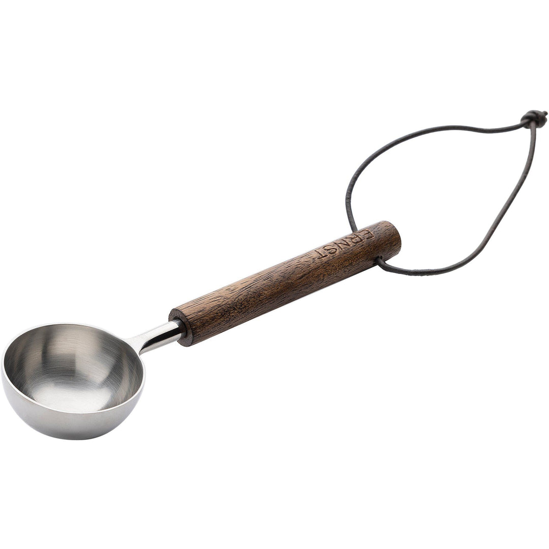 Ernst Ernst Kaffemål metal/mørkt træ ❤ frontbillede (Kaffemåler)