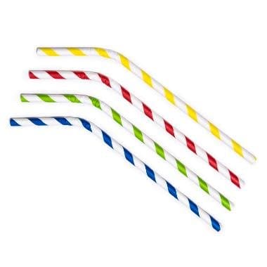 Sugerør Ø6x245 Mm m. Knæk Bionedbrydelig Papir Forskellige Farver 500 Stk. ❤ Kæmpe udvalg i Multiline ❤ Billig fragt og hurtig levering 2 - 5 hverdage - Varenummer: BAR-652143 / Ean: &
